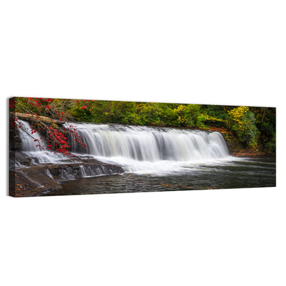 Blue Ridge Autumn Waterfall Wall Art