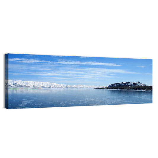 Lake Sevan in Winter Wall Art