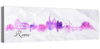 Watercolor Rome Skyline Wall Art