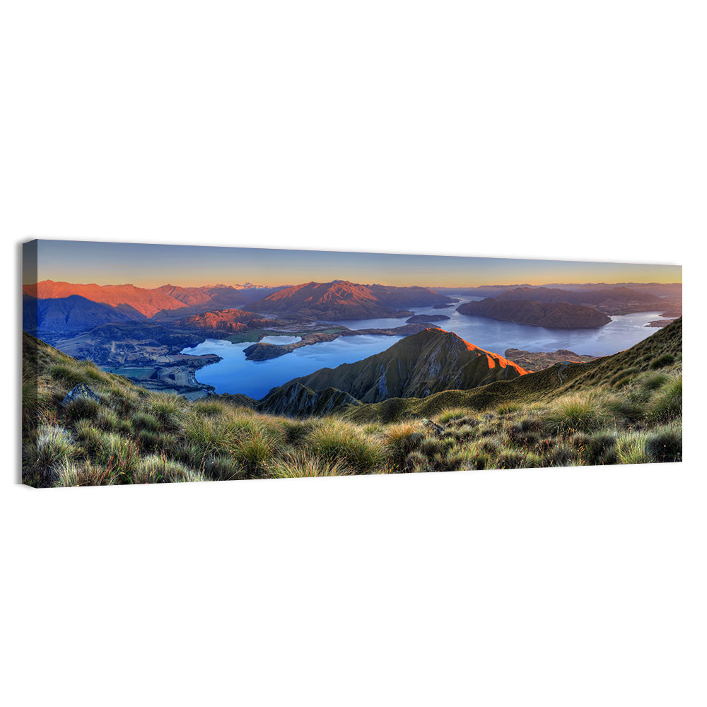Wanaka Golden Hour Over Roys Peak Wall Art