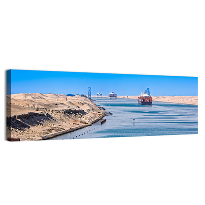 Suez Canal Container Ships Wall Art