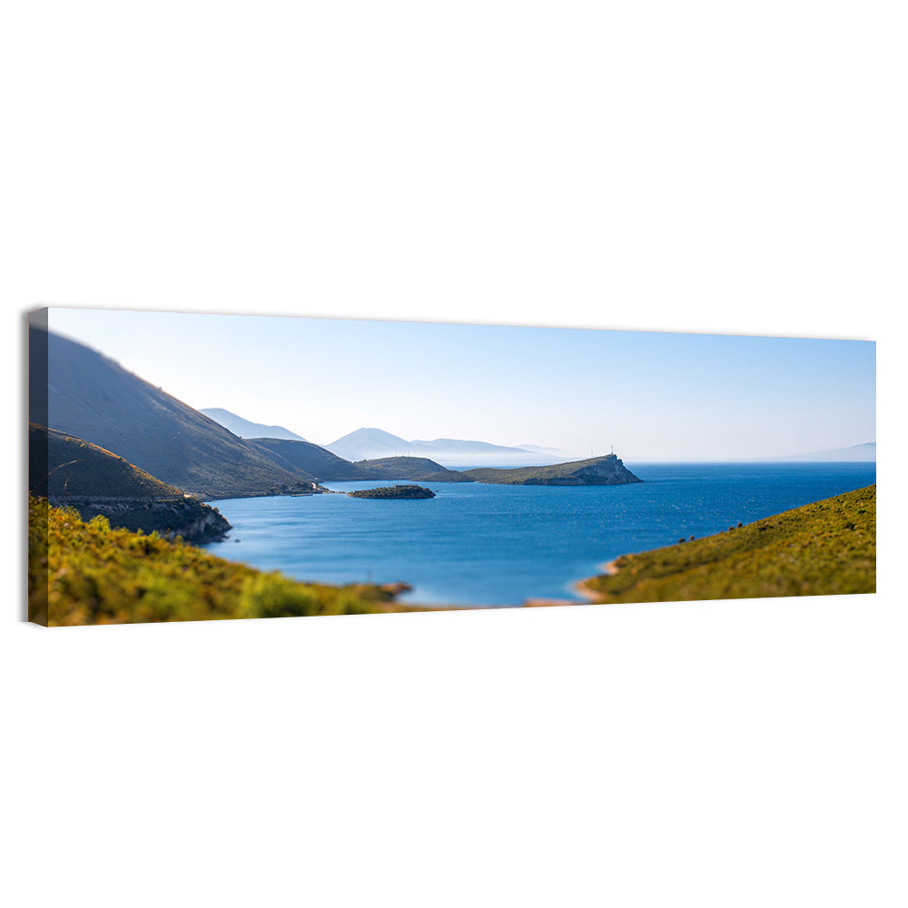 Coastal Cliffs and Lighthouse Bay Wall Art