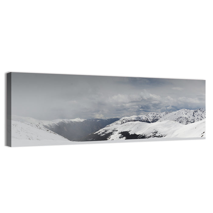 Snowy Colorado Mountains Wall Art as a canvas print