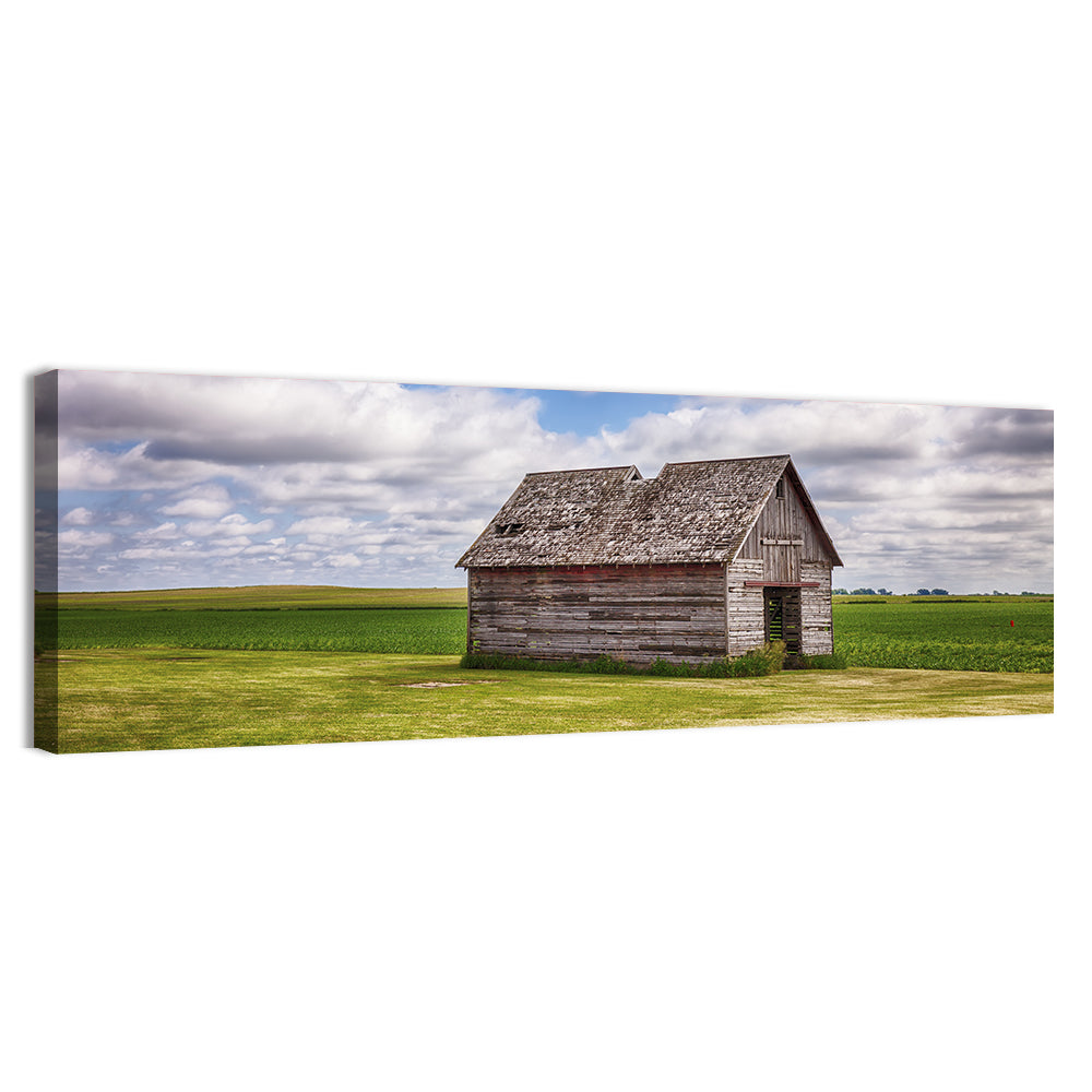 Old Farm Shed in Field Wall Art