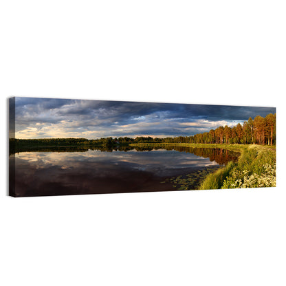 Finnish Lake Golden Hour Wall Art