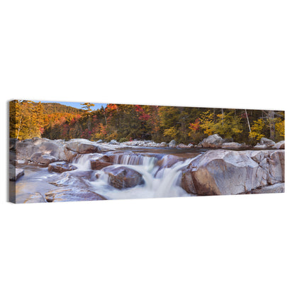 White Mountain Autumn River Wall Art