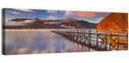 Foggy Pier at Lake Chuzenji Wall Art