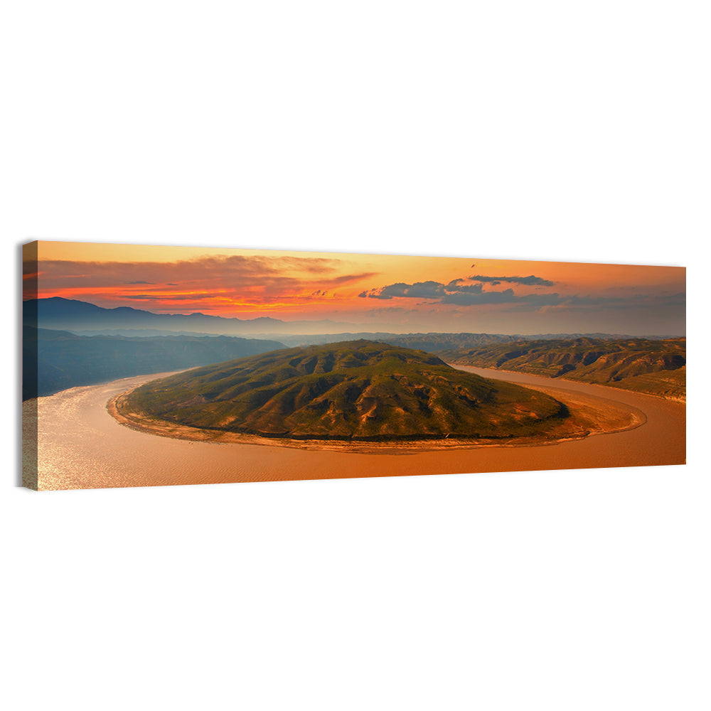 Yellow River Qianshan Bend Wall Art