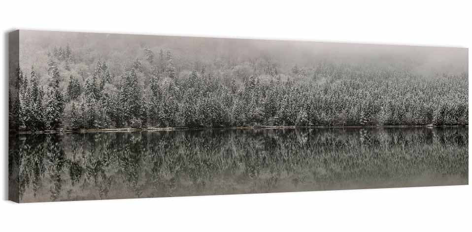 Saint Anna Lake Winter Fog Wall Art