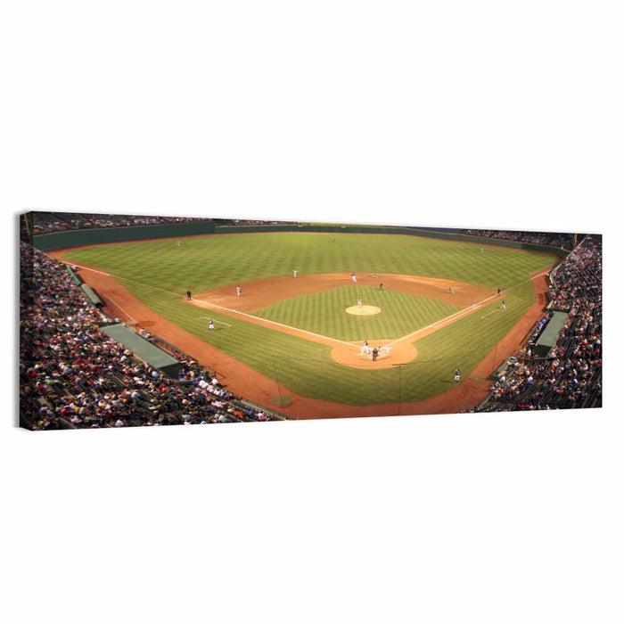 Ballpark Aerial View Wall Art as a canvas print