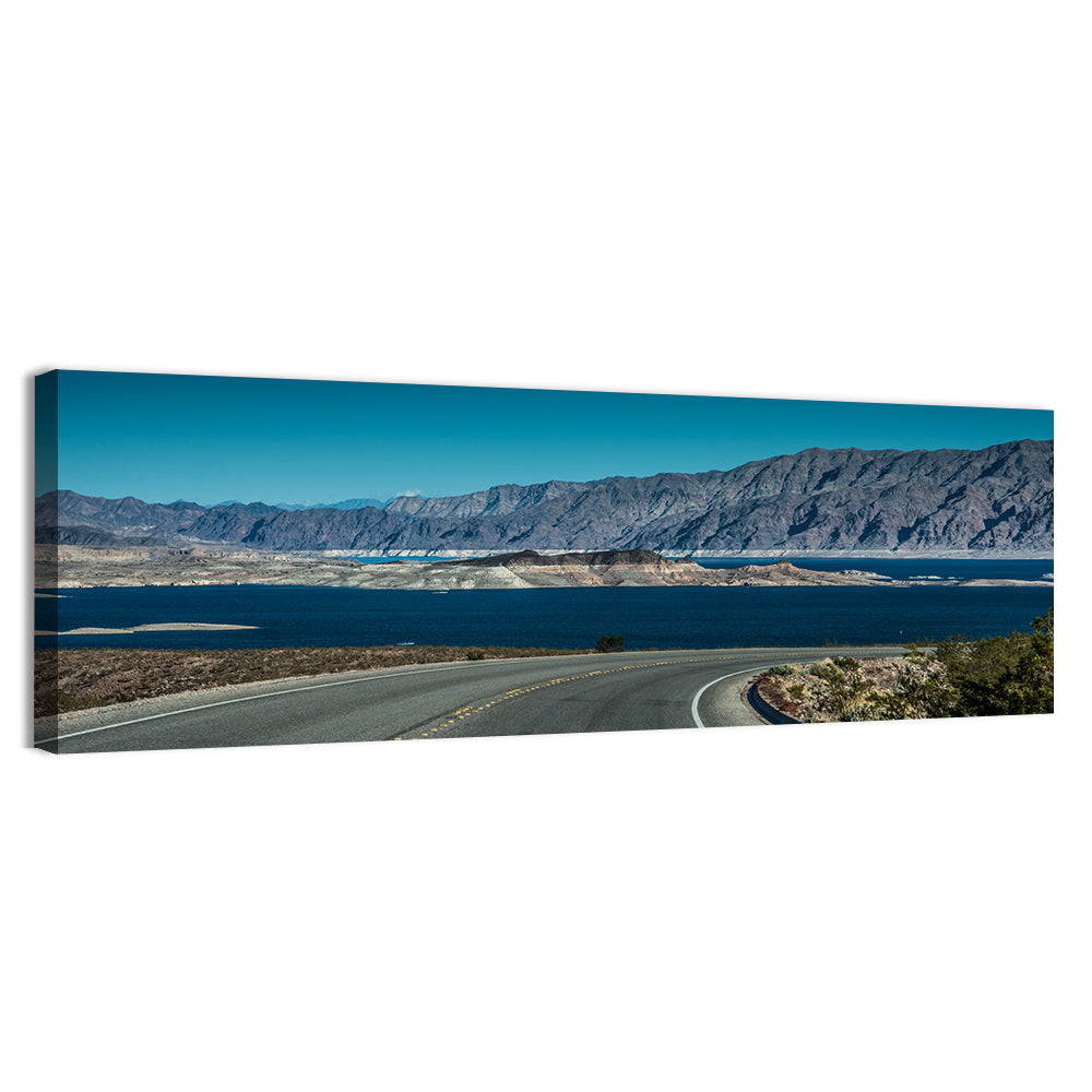 Lake Mead Curved Road Wall Art