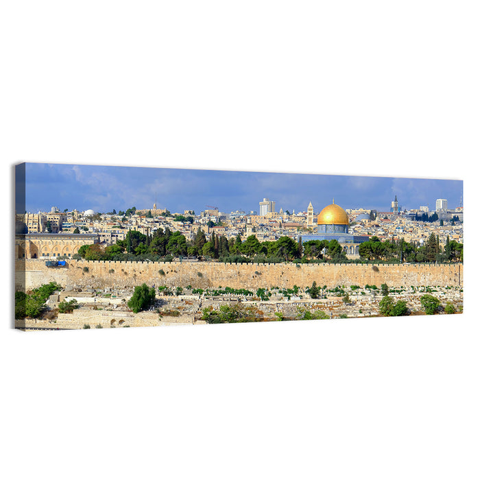 Jerusalem Old City View Wall Art as a canvas print