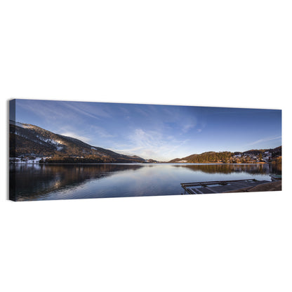 Fuschlsee Dock at Golden Hour Wall Art