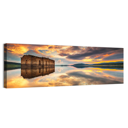 Sunken Church at Zhrebchevo Dam Wall Art