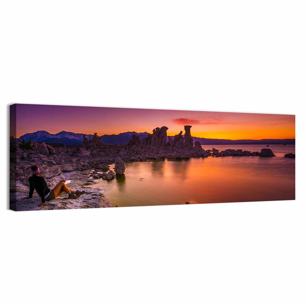 Mono Lake Sunset, Lee Vining Wall Art, canvas print, panoramic