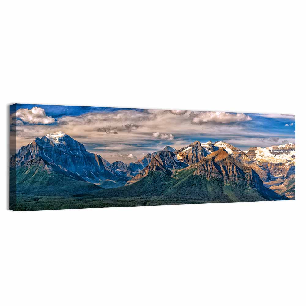 Canadian Rockies Snow-capped Peaks Wall Art