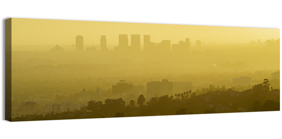 Westwood Los Angeles in Golden Haze Wall Art
