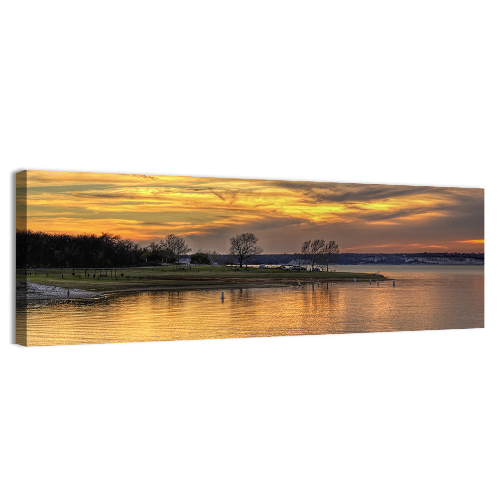 Lake Whitney Sunset Wall Art