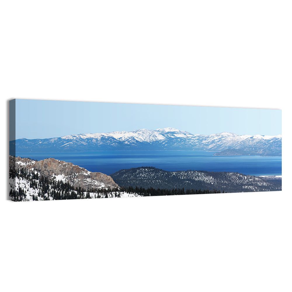 Lake Tahoe Snowy Peaks Wall Art