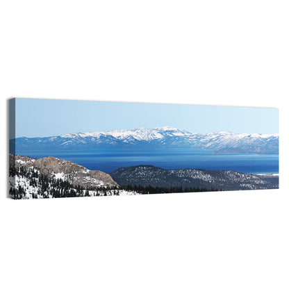 Lake Tahoe Snowy Peaks Wall Art