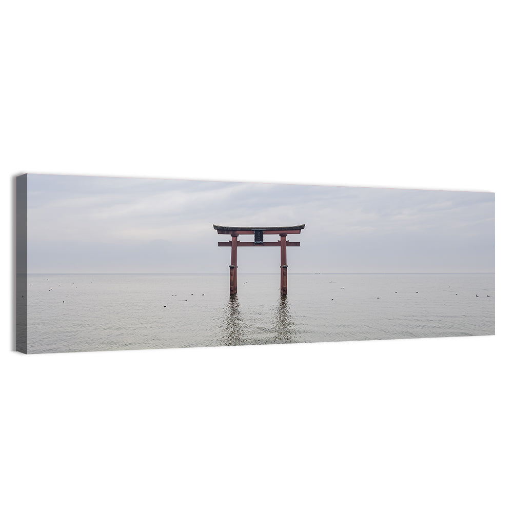 Shirahige Torii Gate, Lake Biwa Wall Art