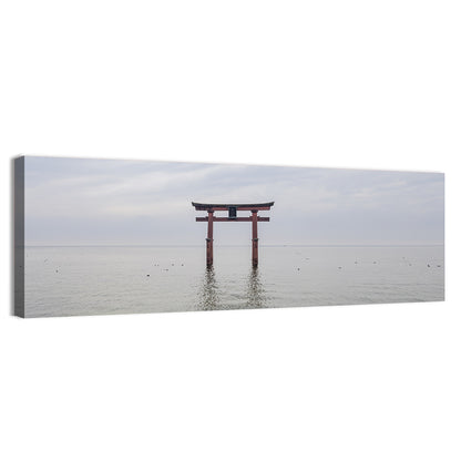 Shirahige Torii Gate, Lake Biwa Wall Art