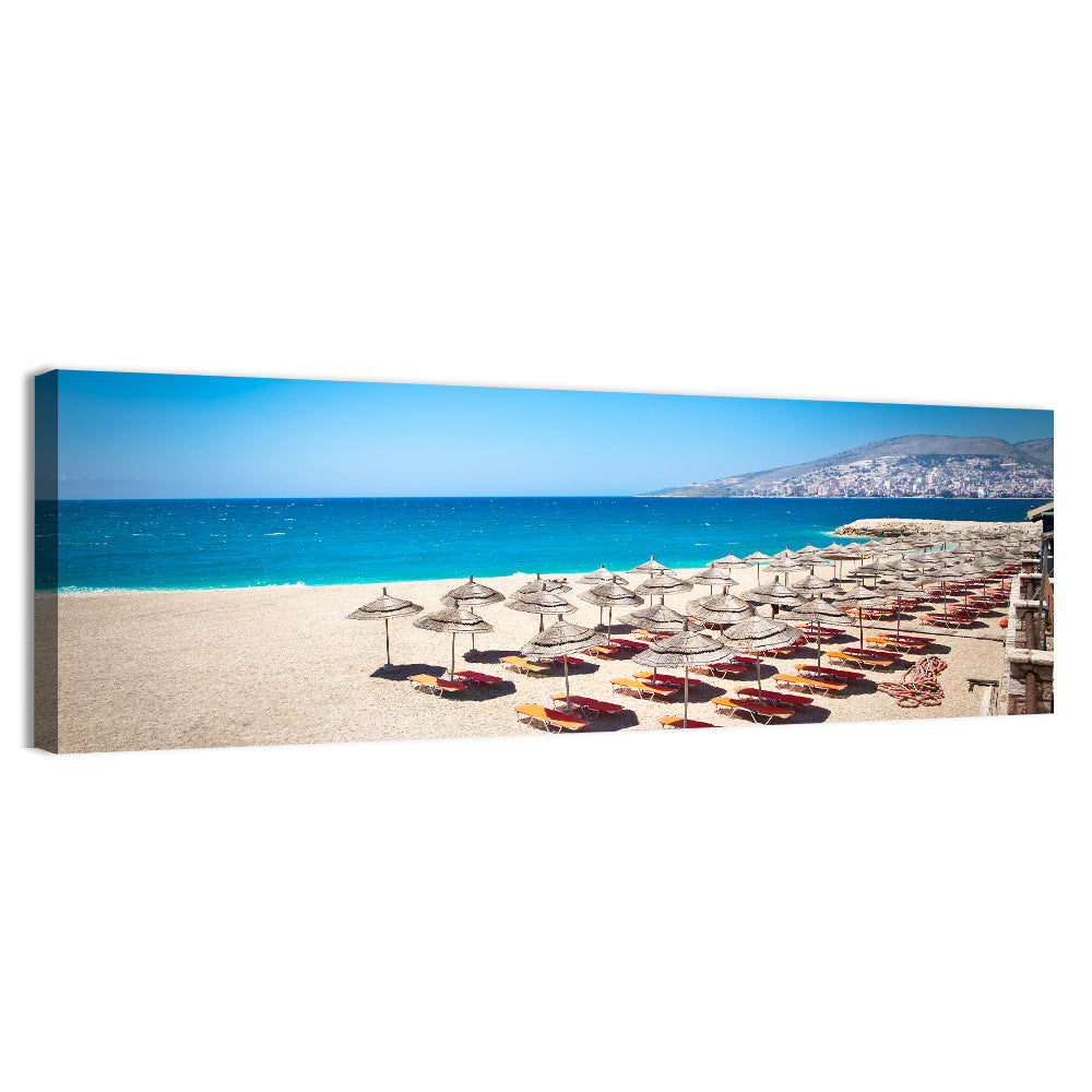 Mango Beach Umbrellas Wall Art