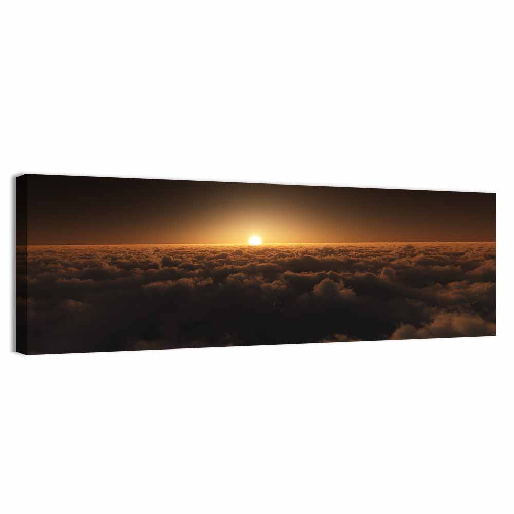 Sunset Over Cloud Sea Wall Art