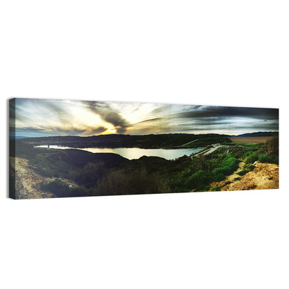 Castaic Lake Sunset Wall Art