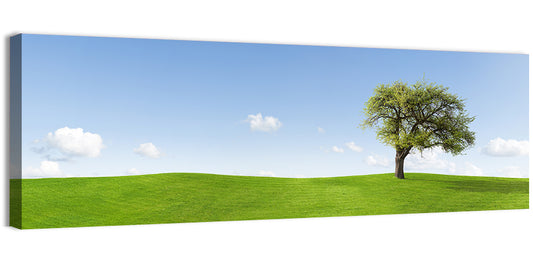 Lone Tree on Green Hill Wall Art