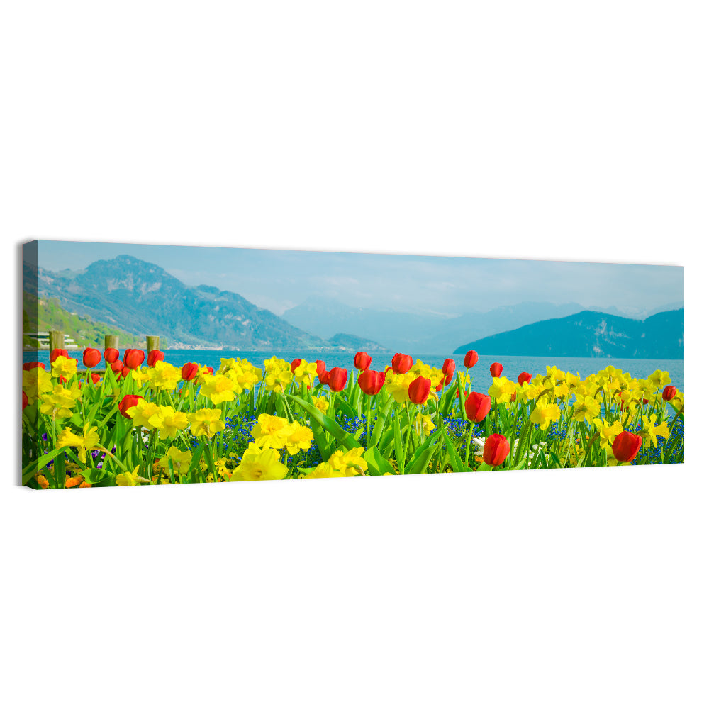 Lake Lucerne Daffodils Wall Art
