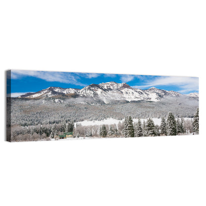 Colorado Snowy Mountain Cabin Wall Art