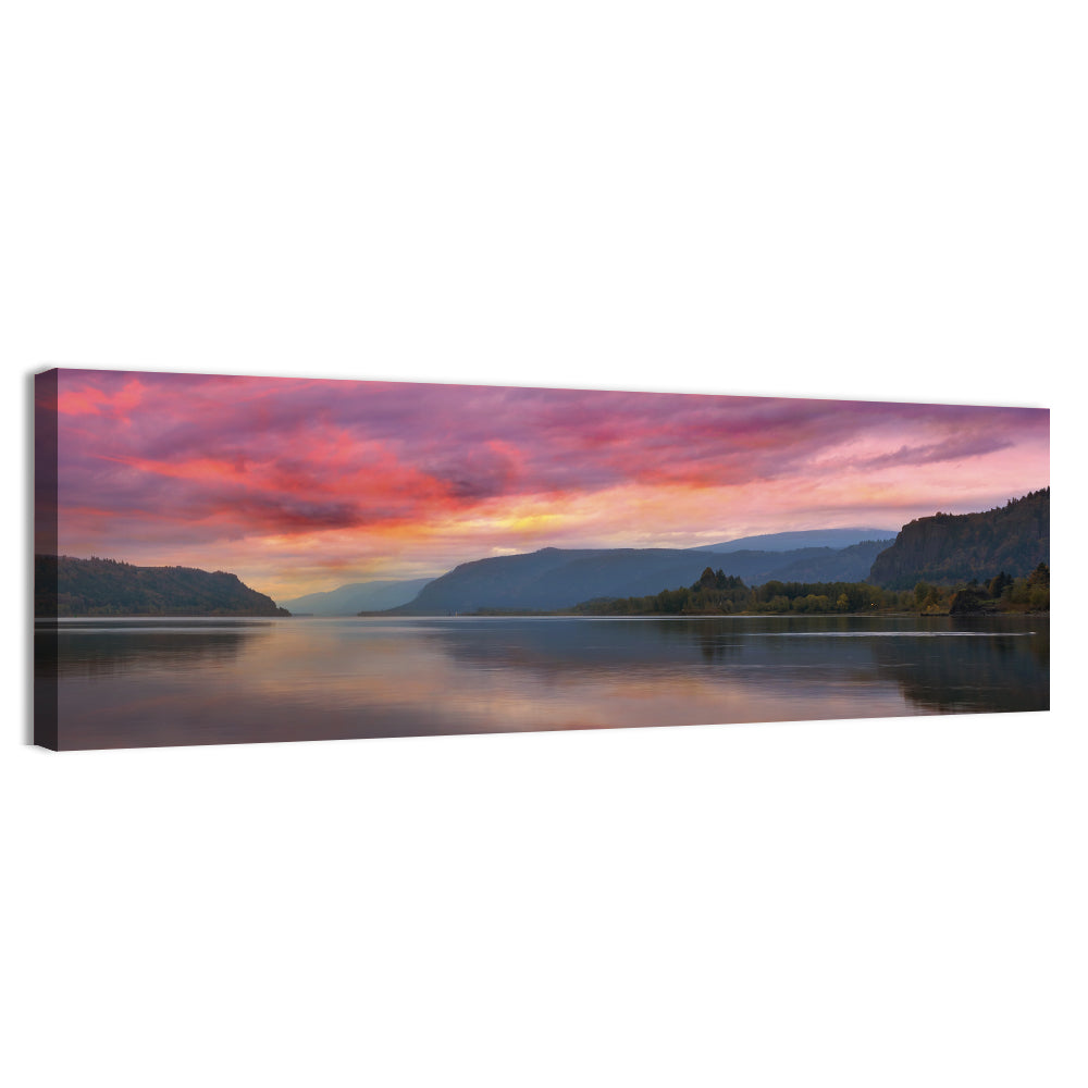Sunrise Over River Gorge Wall Art