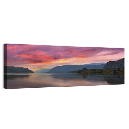 Sunrise Over River Gorge Wall Art