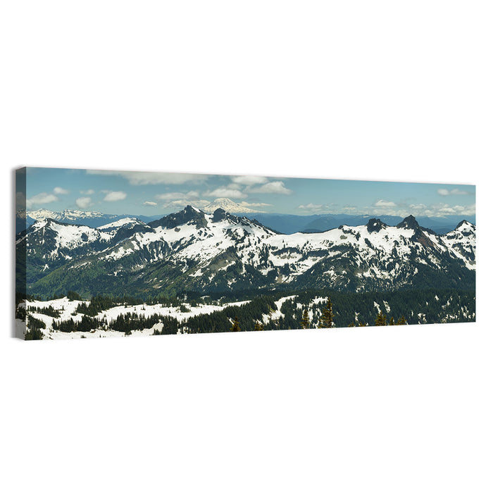 Mount Adams Snow Peaks Wall Art as a canvas print