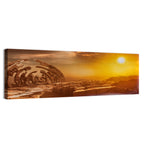 Deserted Alien Planet at Dusk Wall Art