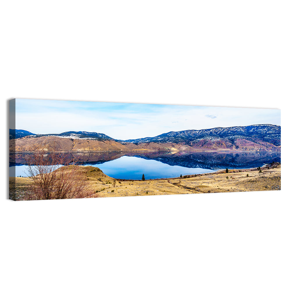 Kamloops Lake Winter Reflection Wall Art