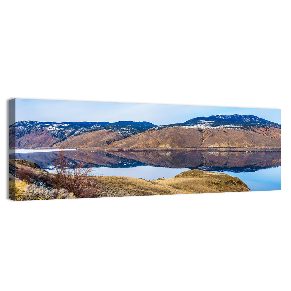 Kamloops Lake Mountain Reflection Wall Art