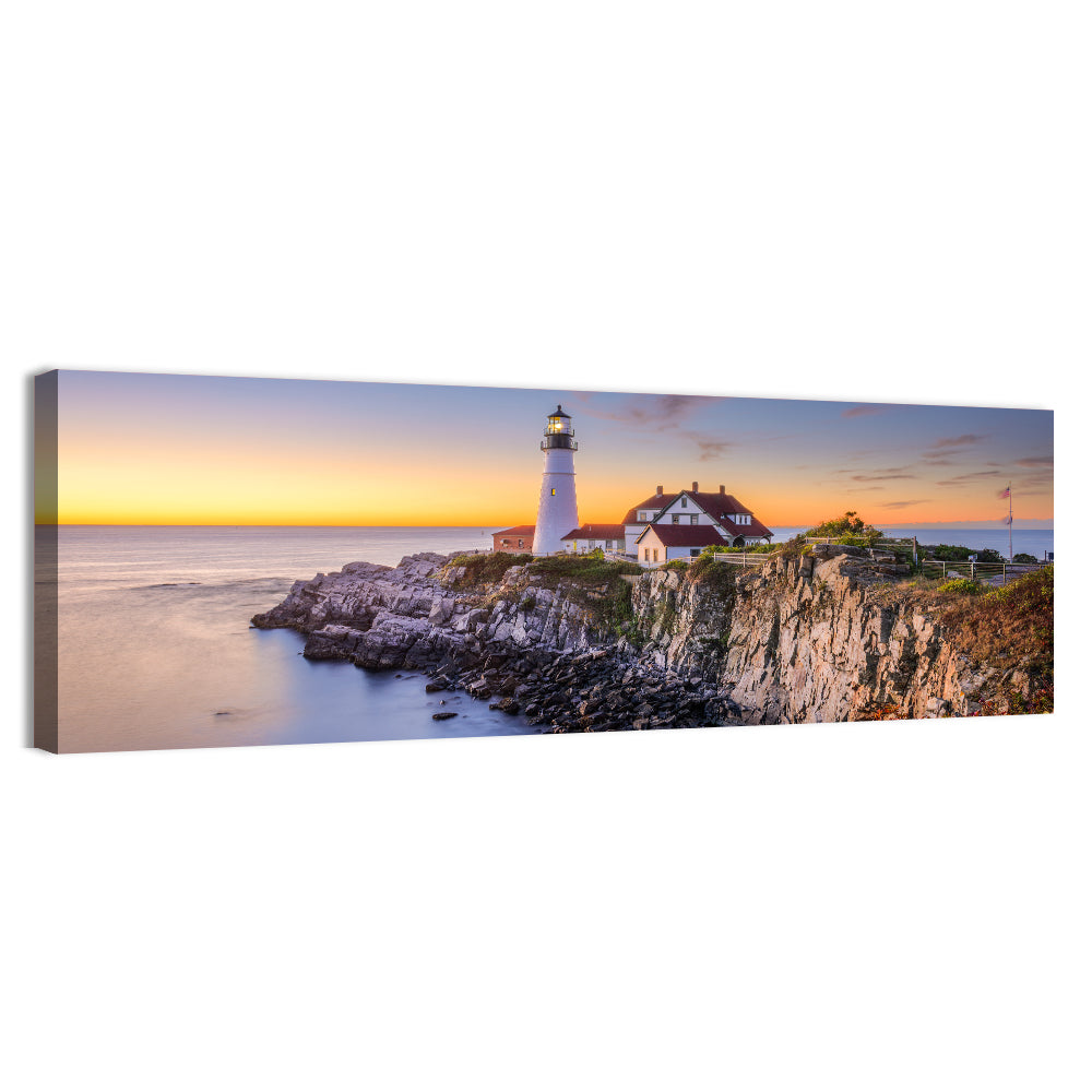 Portland Head Light at Dusk Wall Art