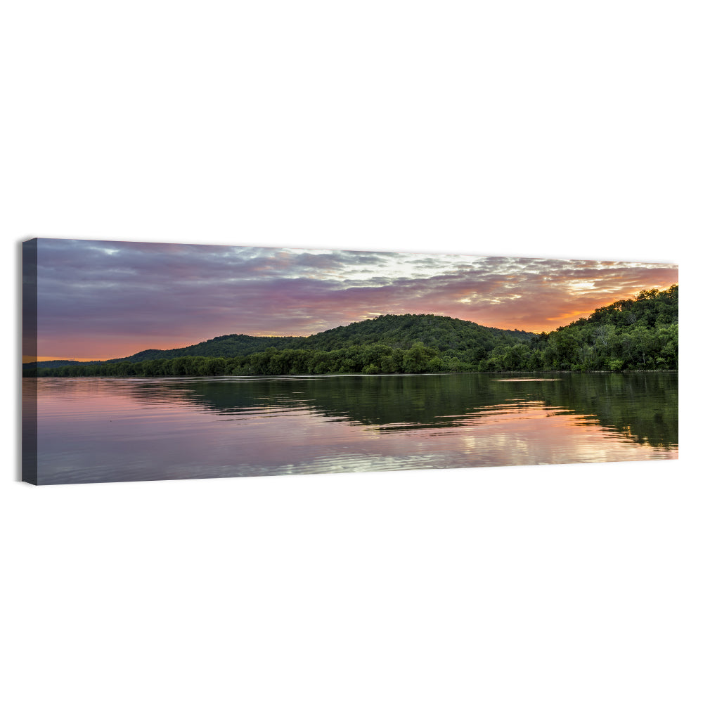 Ohio River Paden City at Dusk Wall Art