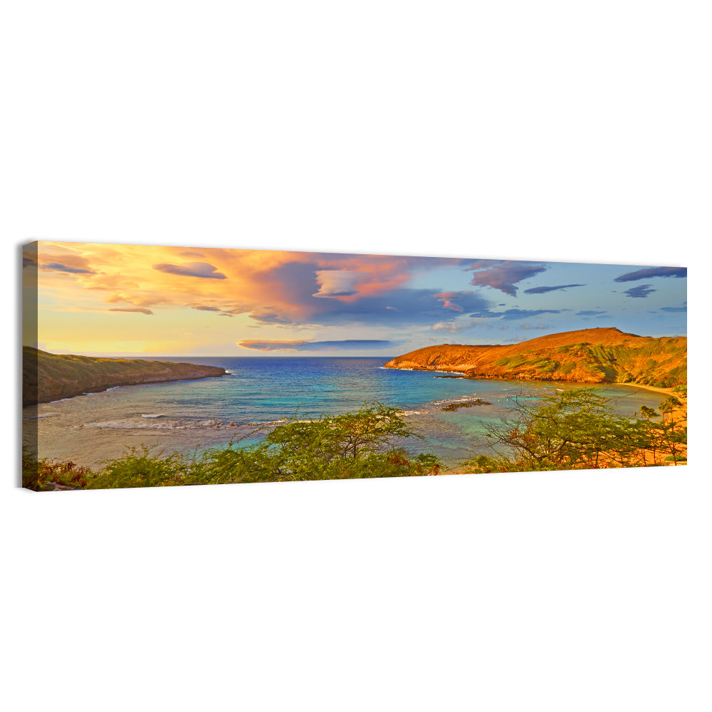 Hanauma Bay Golden Hour Wall Art