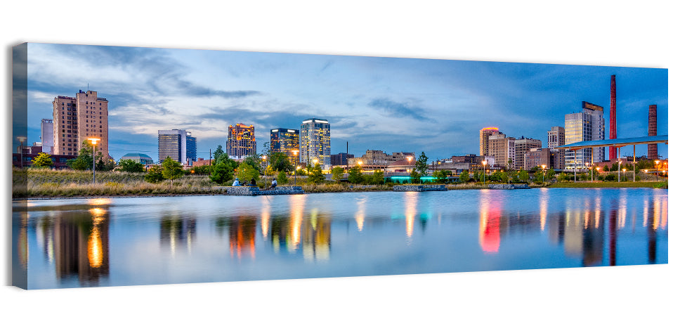 Birmingham Railroad Park Skyline Wall Art