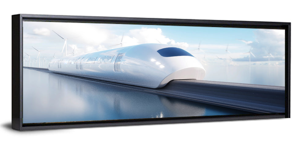 Futuristic Monorail Perspective Wall Art