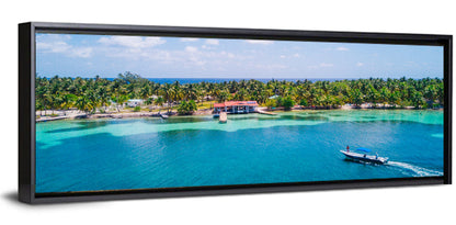 Belize Reef Island Pier Wall Art