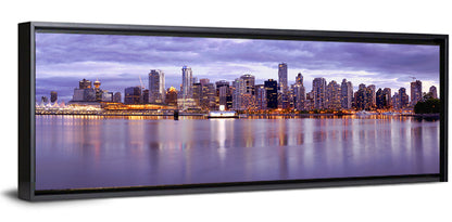 Vancouver Skyline at Twilight Wall Art