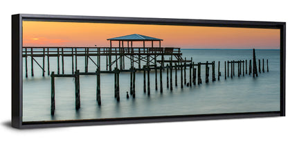 Fairhope Pier at Sunset Wall Art