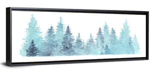 Watercolor Pine Trees Wall Art