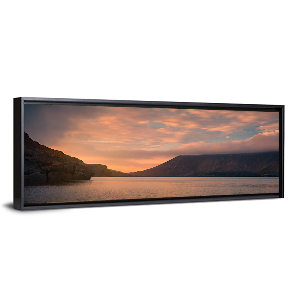 Kleifarvatn Lake at Sunset Wall Art