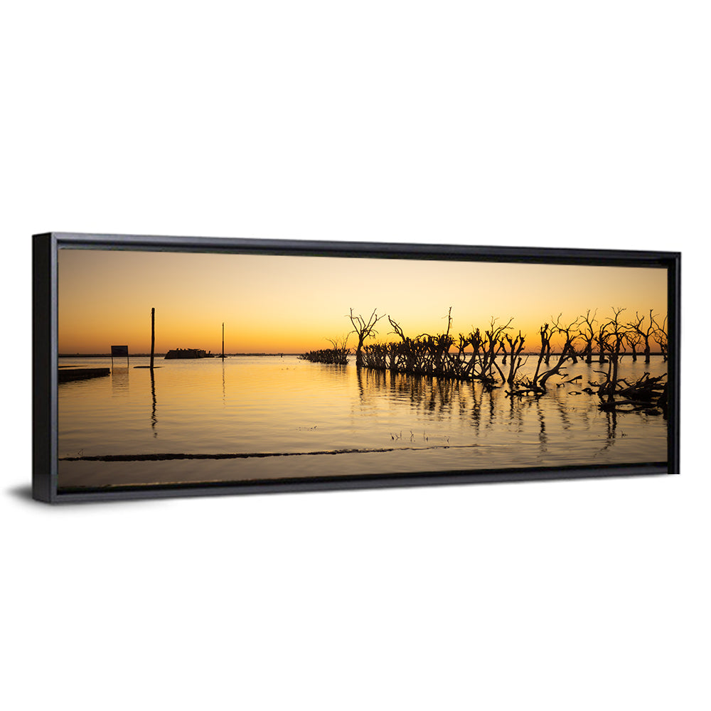 Lake Epecuen Evening Glow Wall Art