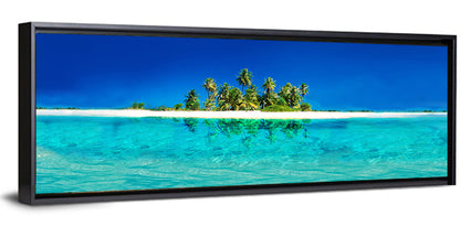 Tranquil Split-level Tropical Island Seascape Wall Art